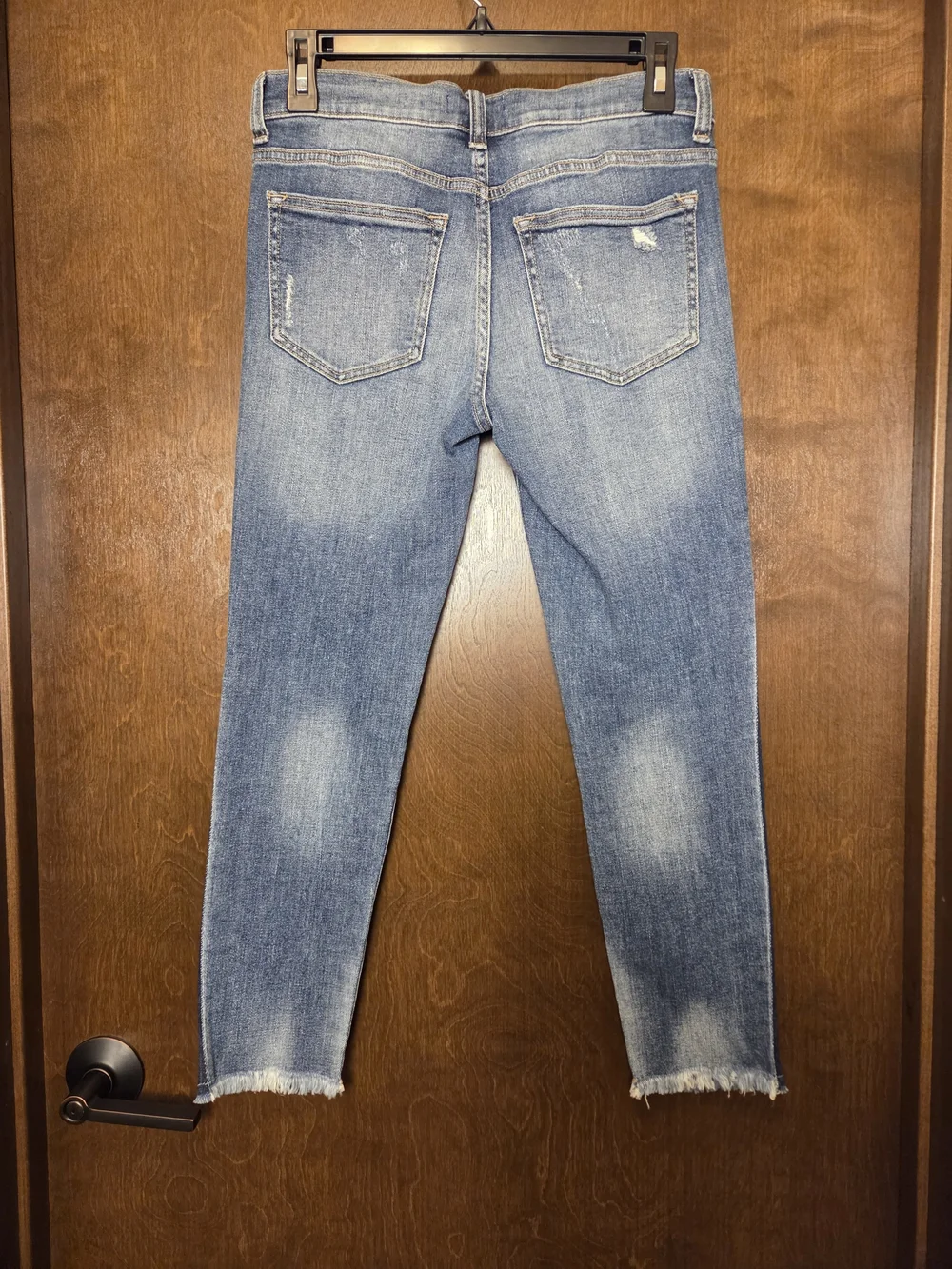 Altar'd State Two-Tone Blue Cropped Ankle Jeans NWT